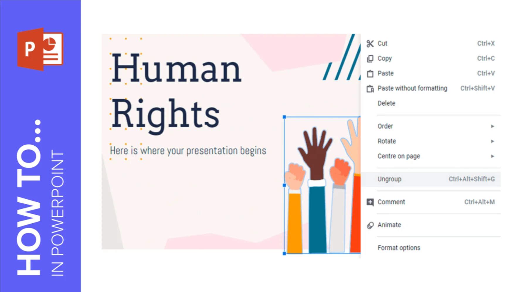 How to Group, Ungroup or Regroup Elements in PowerPoint