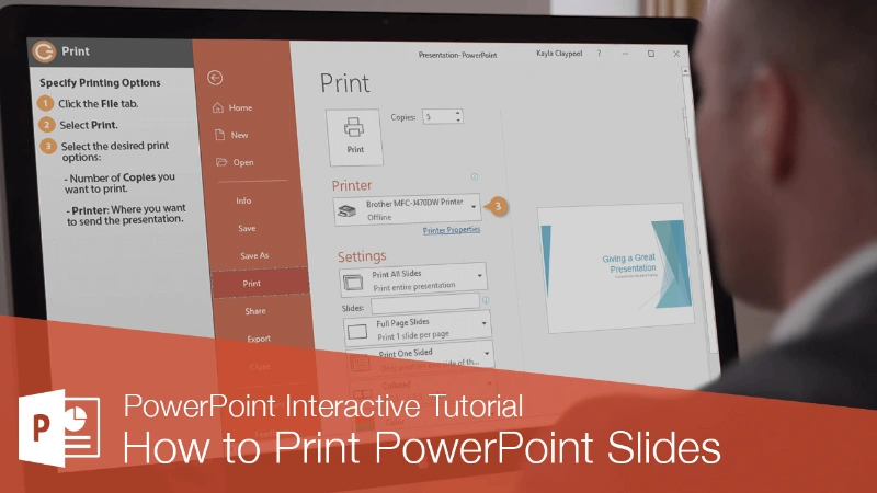 How to print PowerPoint with notes