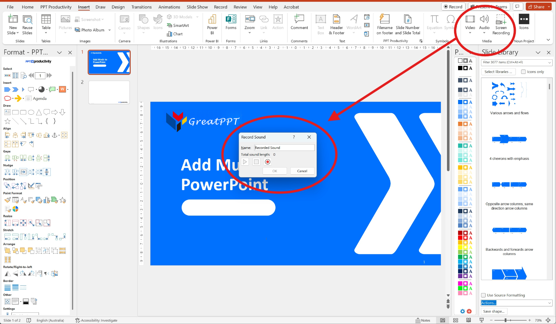 PowerPoint-record-audio-screenshot