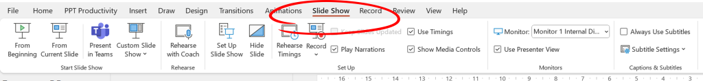 How to record a PowerPoint presentation with audio for sharing -1