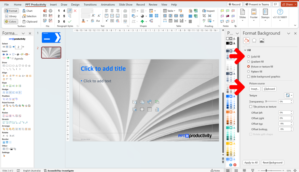 How to add and change PowerPoint Backgrounds? -2 How to add and change PowerPoint Backgrounds? -2