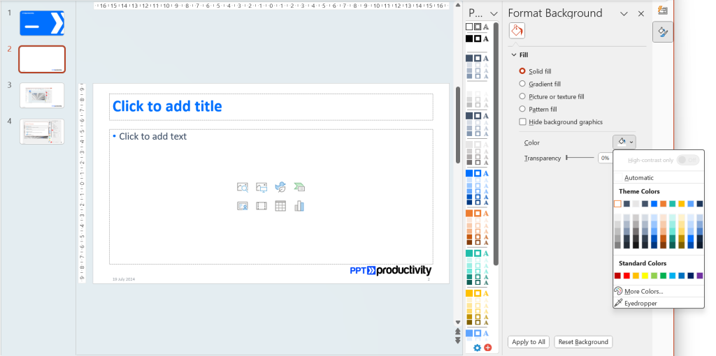 How to add and change PowerPoint Backgrounds? -4 How to add and change PowerPoint Backgrounds? -4