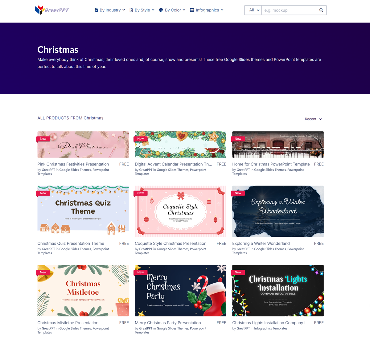Greatppt Free Christmas Powerpoint Templates And Google Slides Themes