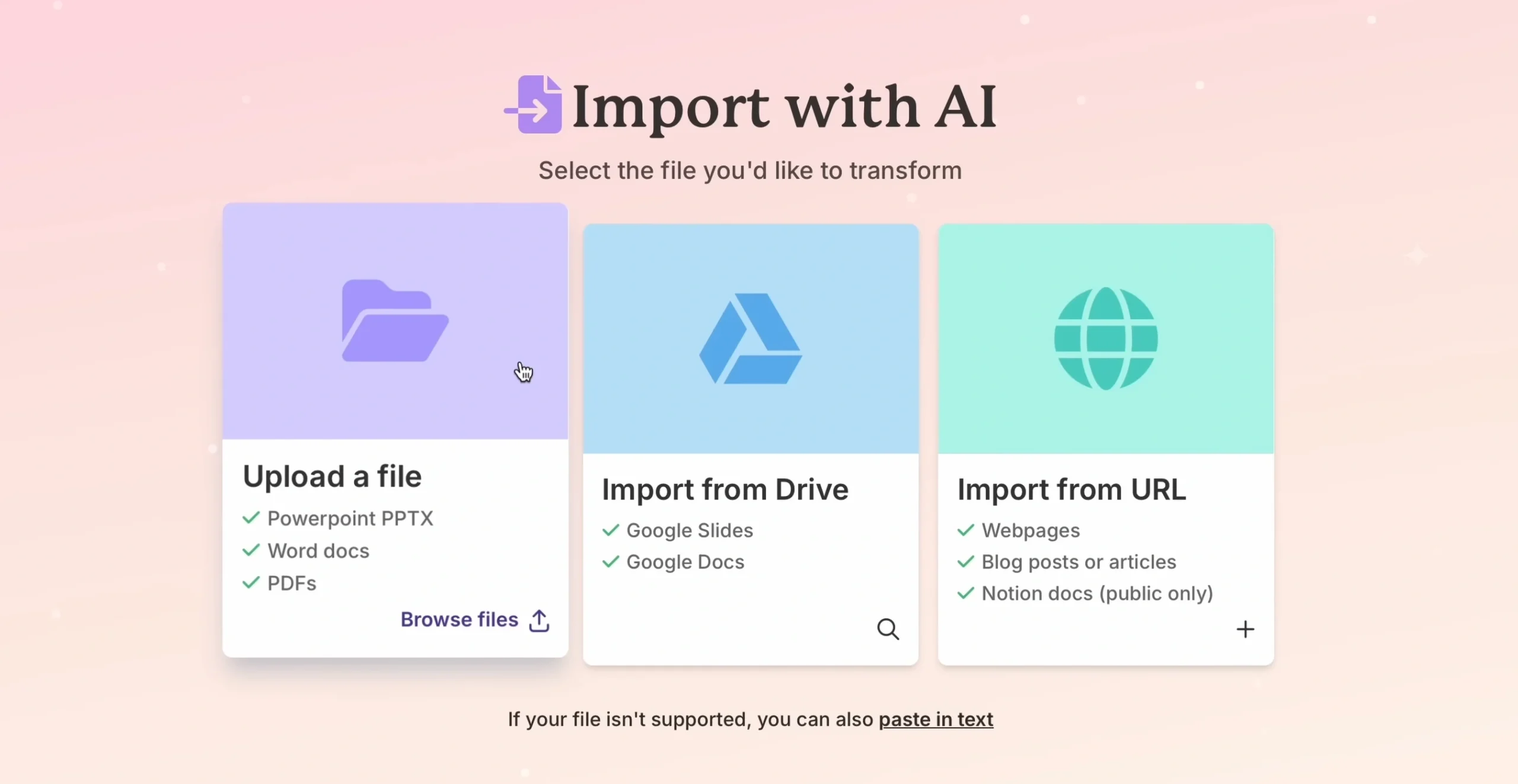Import File To Gamma
