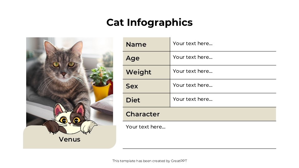 Cat Infographics By Greatppt 2