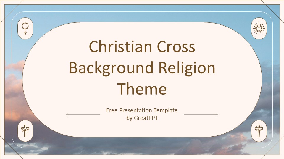 Christian Cross Background Religion Theme By Greatppt 1