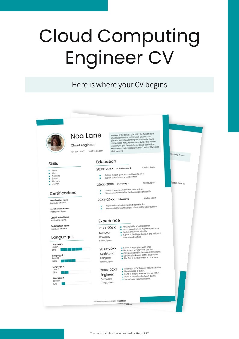 Cloud Computing Engineer Cv By Greatppt 1
