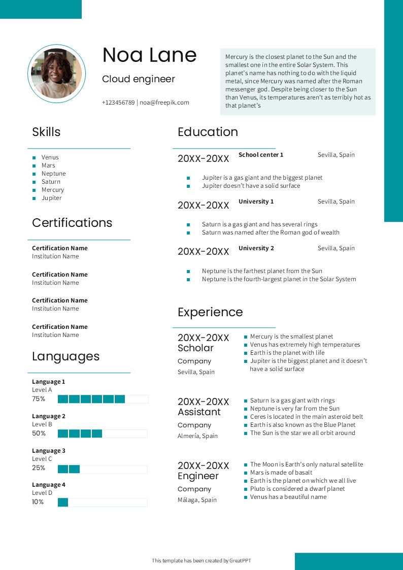 Cloud Computing Engineer Cv By Greatppt 3
