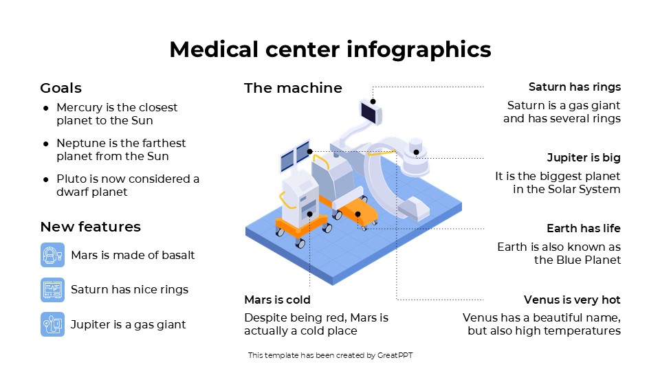 Medical Center Infographics By Greatppt 5