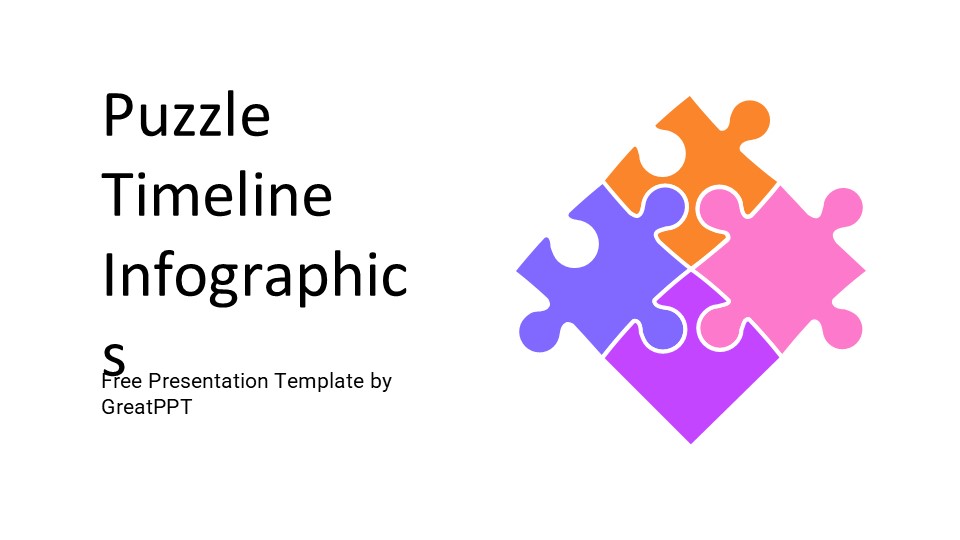 Puzzle Timeline Infographics By Greatppt 1