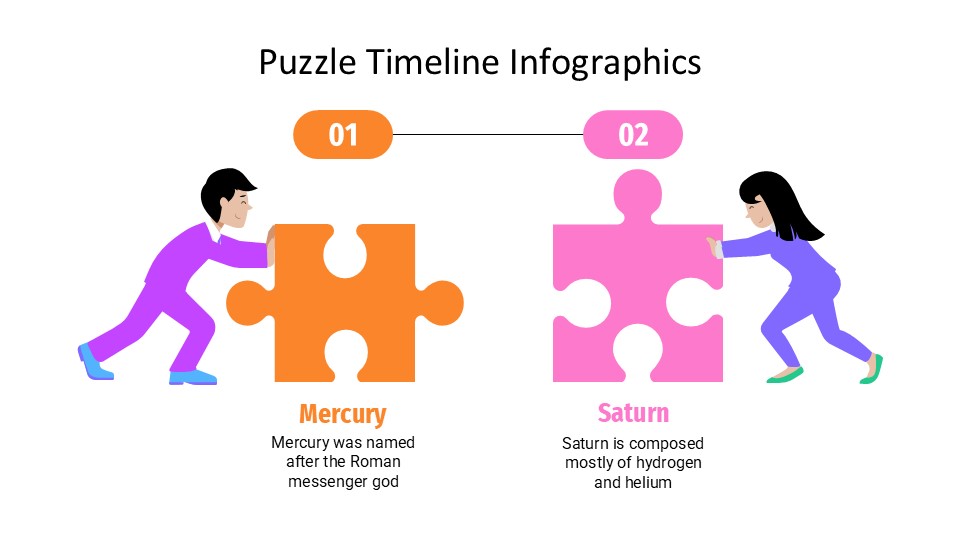 Puzzle Timeline Infographics By Greatppt 10