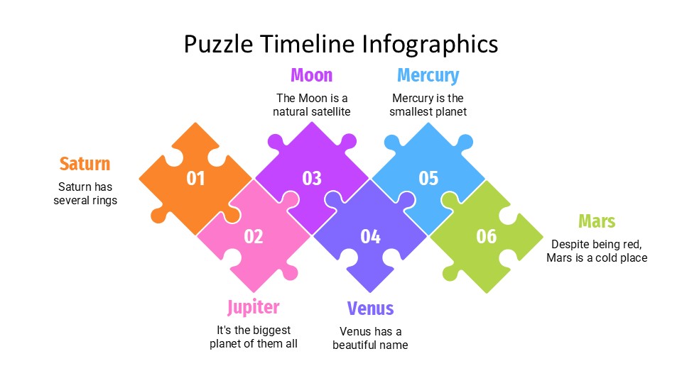 Puzzle Timeline Infographics By Greatppt 11