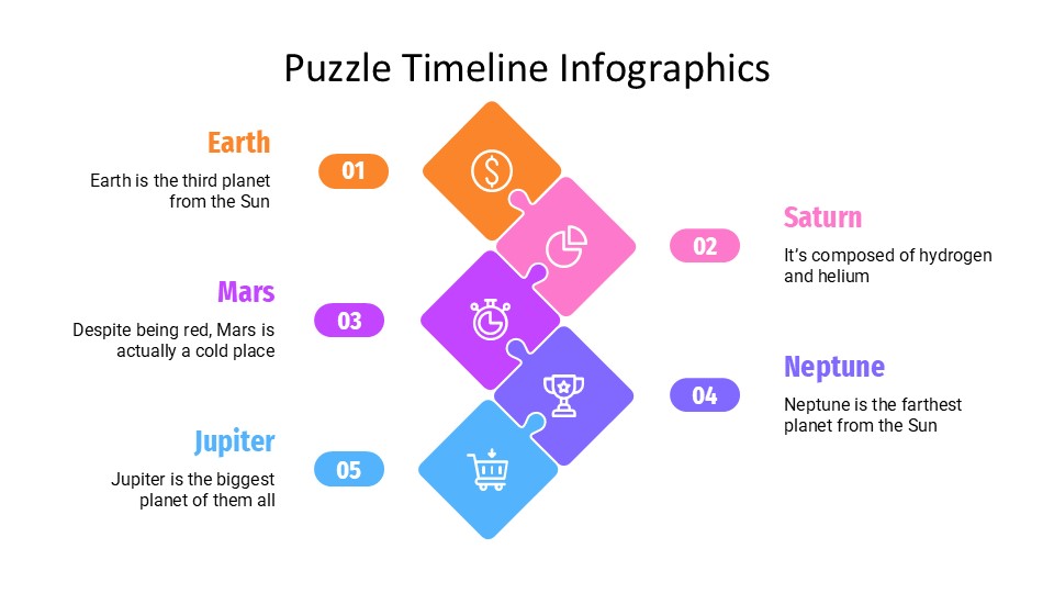 Puzzle Timeline Infographics By Greatppt 19