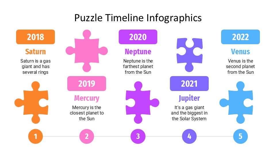 Puzzle Timeline Infographics By Greatppt 27
