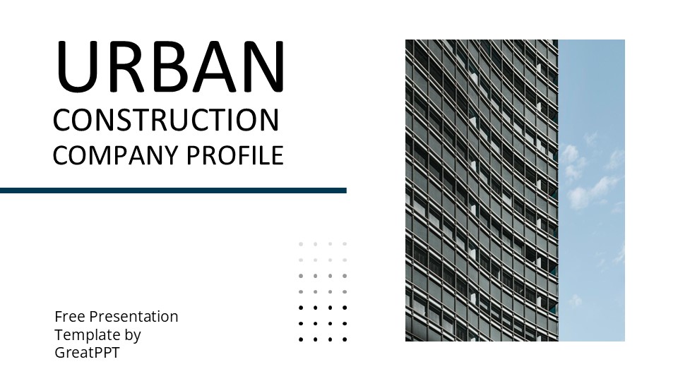 Urban Construction Company Profile By Greatppt 1