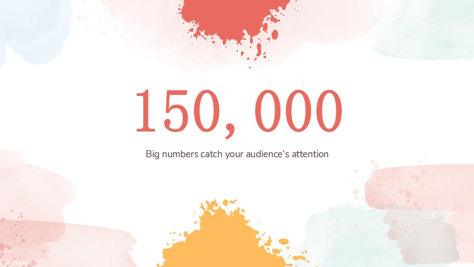 Watercolor Splash Company Profile By Greatppt 26