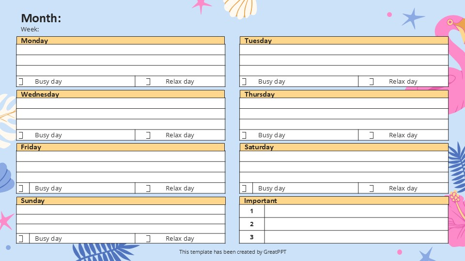 Summer Agenda By Greatppt 10