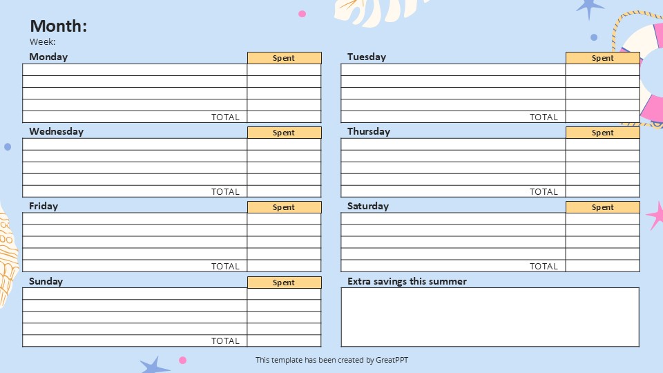 Summer Agenda By Greatppt 14