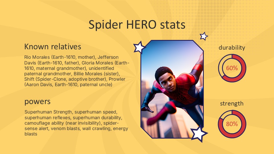 Superhero Stats Theme By Greatppt 31