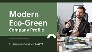Modern Eco Green Company Profile By Greatppt 1