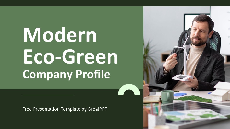 Modern Eco Green Company Profile By Greatppt 1