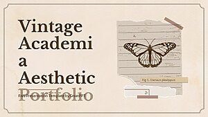 Vintage Academia Aesthetic Portfolio By Greatppt 1