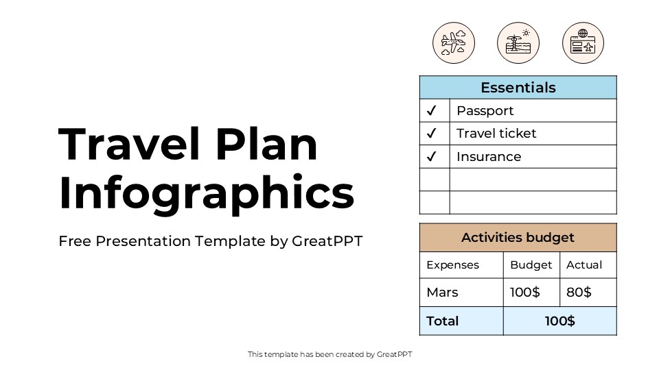 Travel Plan Infographics By Greatppt 1