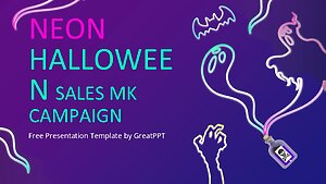 Neon Halloween Sales Mk Campaign By Greatppt 1