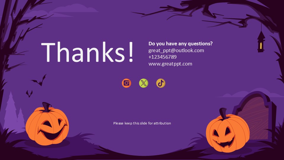 Spooky Halloween Pumpkins By Greatppt 13