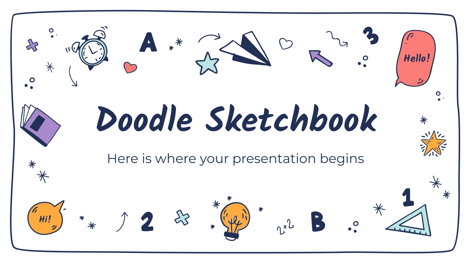 Doodle Sketchbook Powerpoint template