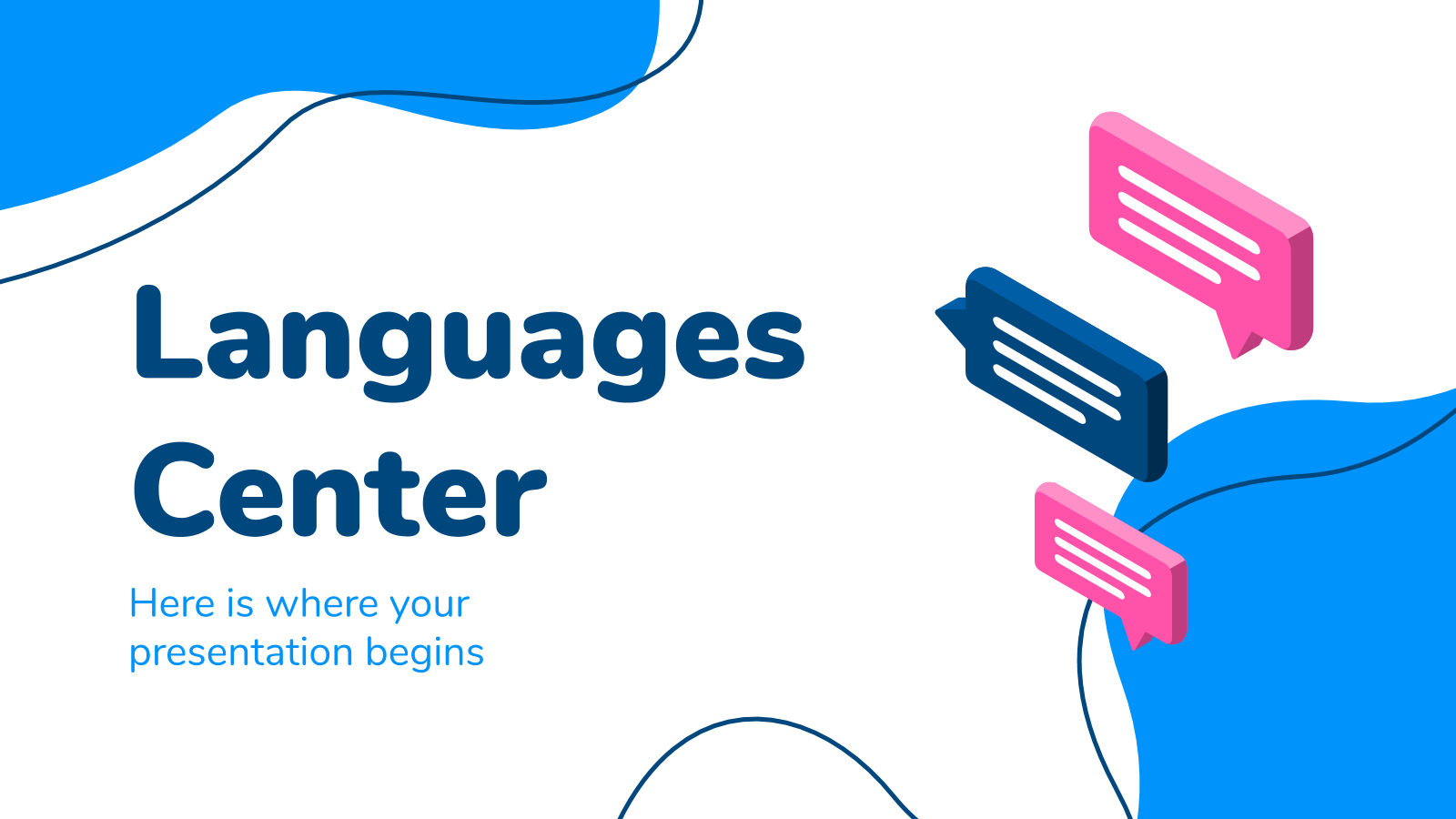 Language Center Powerpoint Template