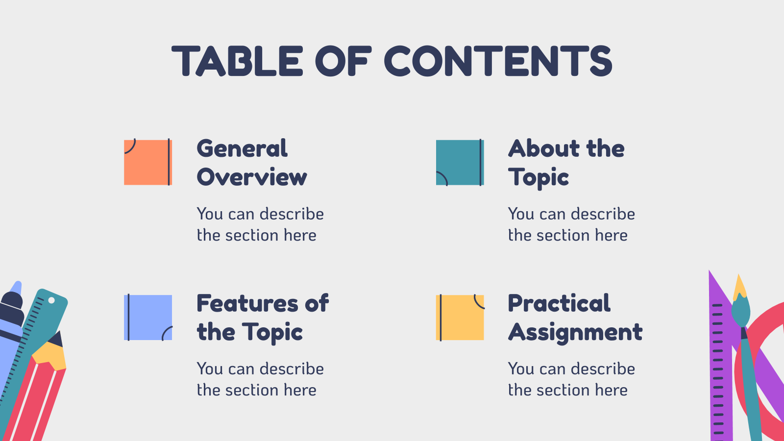 Back to School Activities Powerpoint Template