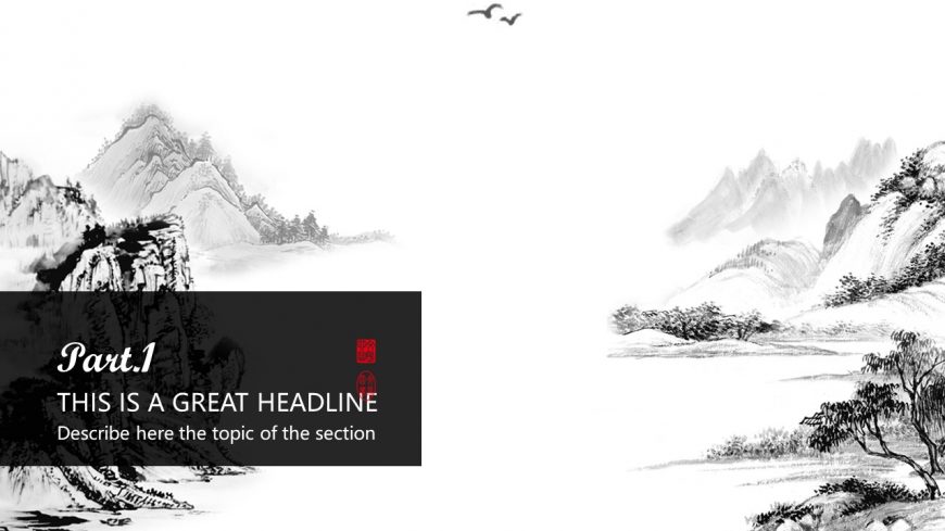 Chinese Ink Painting Powerpoint Template