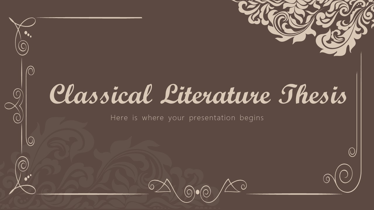 ppt templates for literature presentation