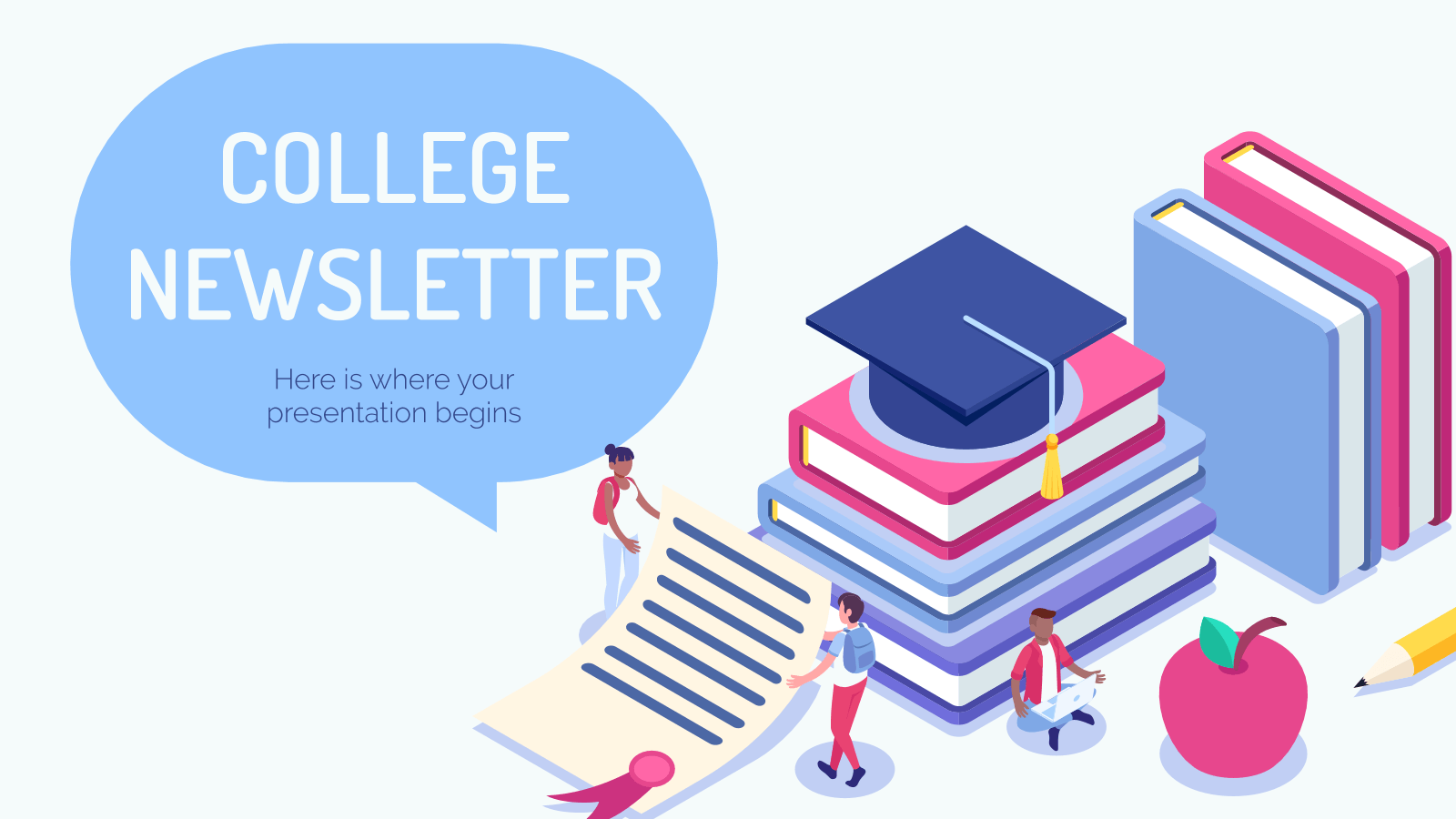College Newsletter Powerpoint Template