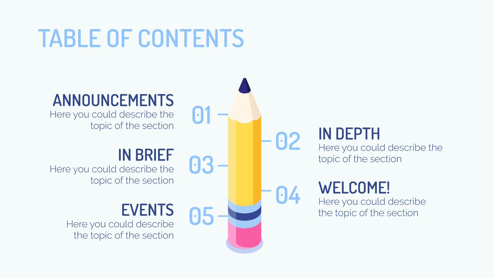 College Newsletter Powerpoint Template