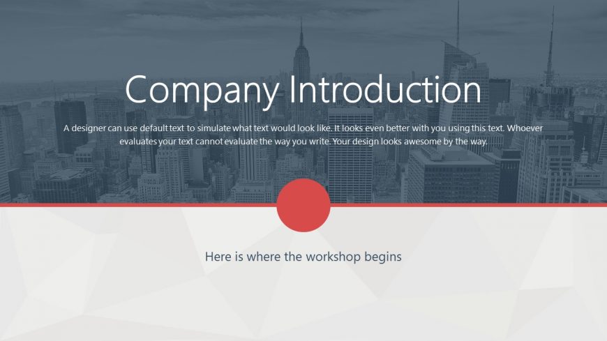 Gray Company Introduction Powerpoint Template