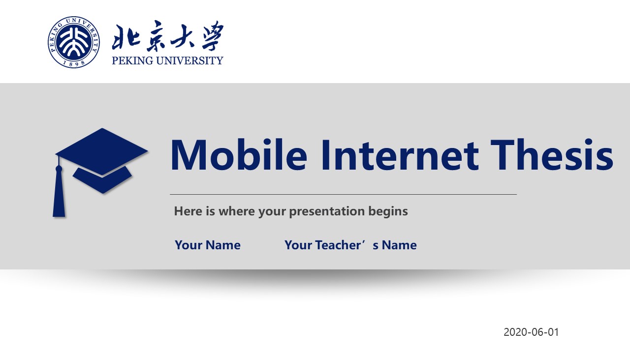 Mobile Internet Thesis Powerpoint Template