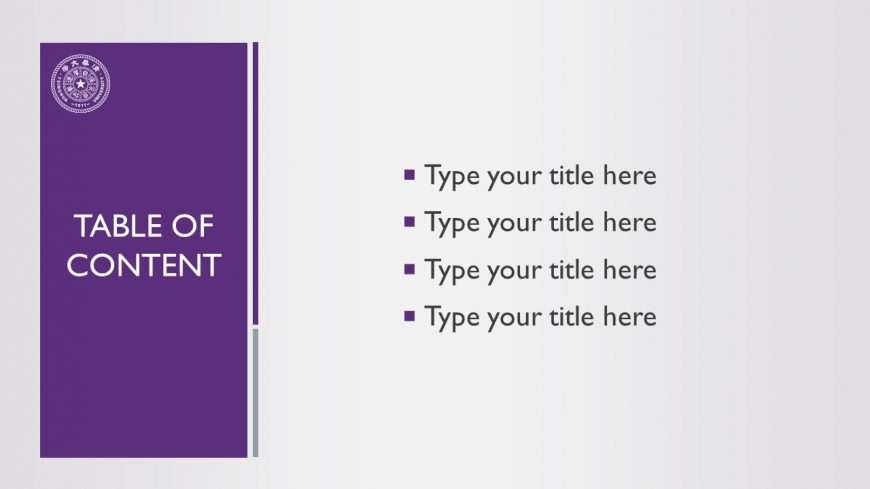 Purple Tsinghua University Powerpoint Template