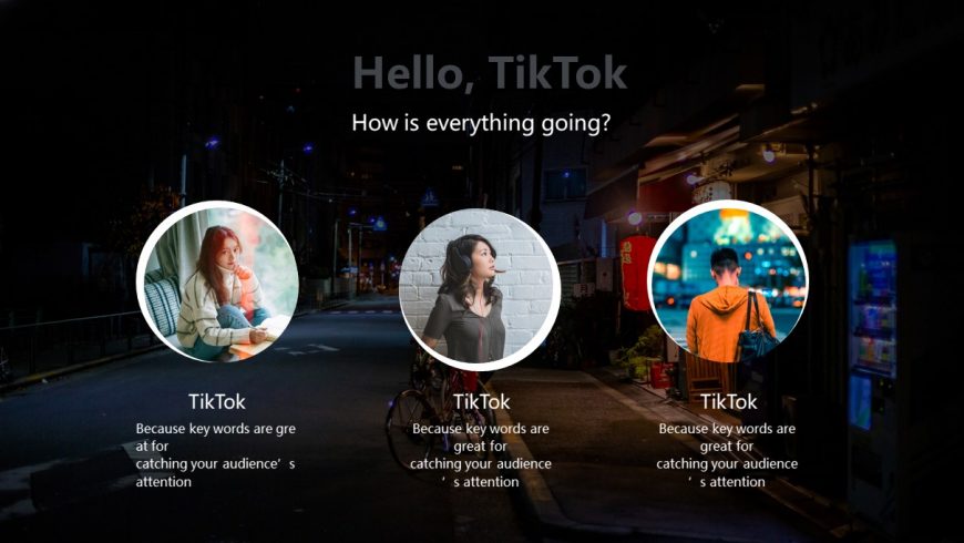 TikTok Marketing PowerPoint Template