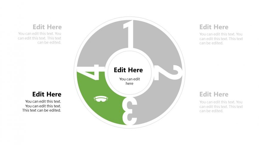 4 Step Circular Process PowerPoint Template