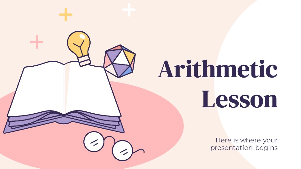 Arithmetic Lesson PowerPoint Template1