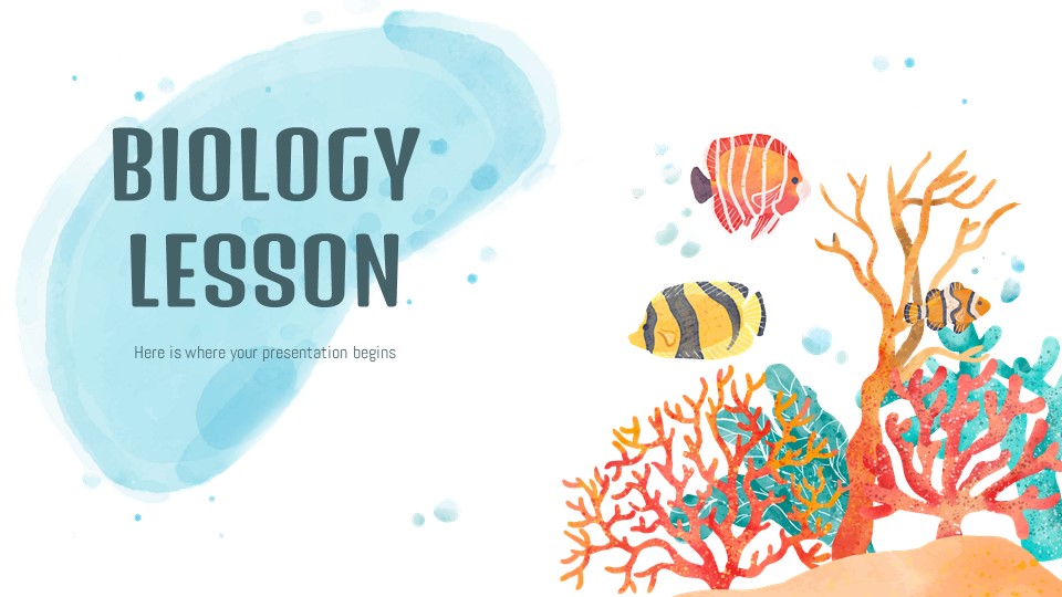 Free Biology Lesson PowerPoint Template Google Slides Theme