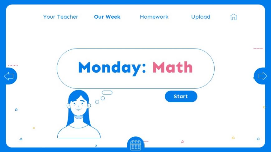 Blue E-Learning PowerPoint Template