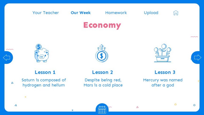 Blue E-Learning PowerPoint Template