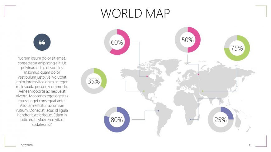 Colorful World Map Template