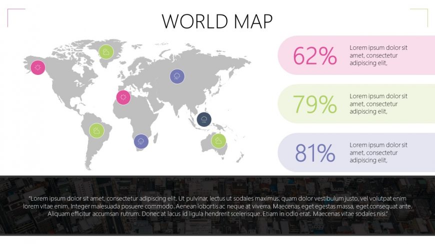 Colorful World Map Template