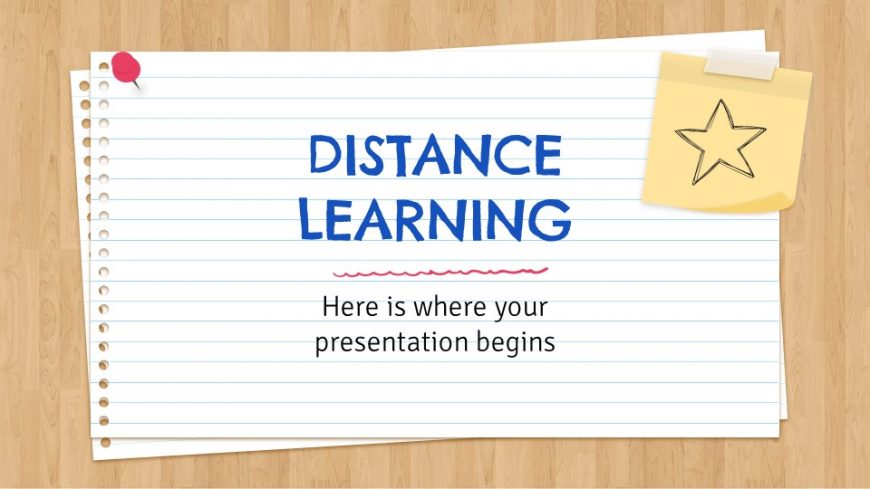 distance learning powerpoint presentation for students