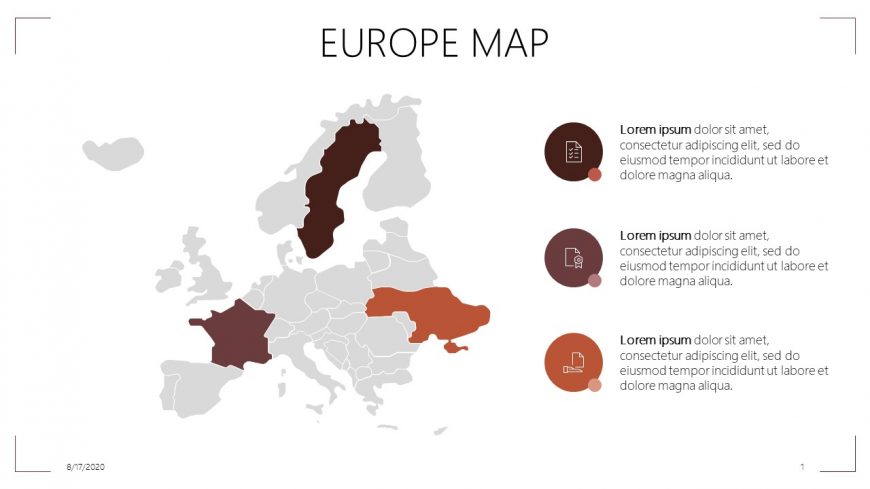 Europe Map Template