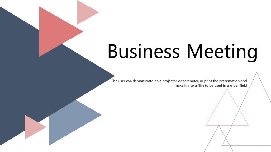 Geometric Business Meeting PowerPoint Template